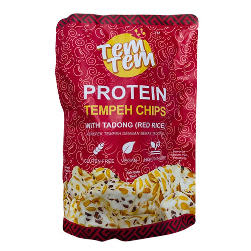 Tem Tem Tempeh Chips – Tadong (Red Rice)